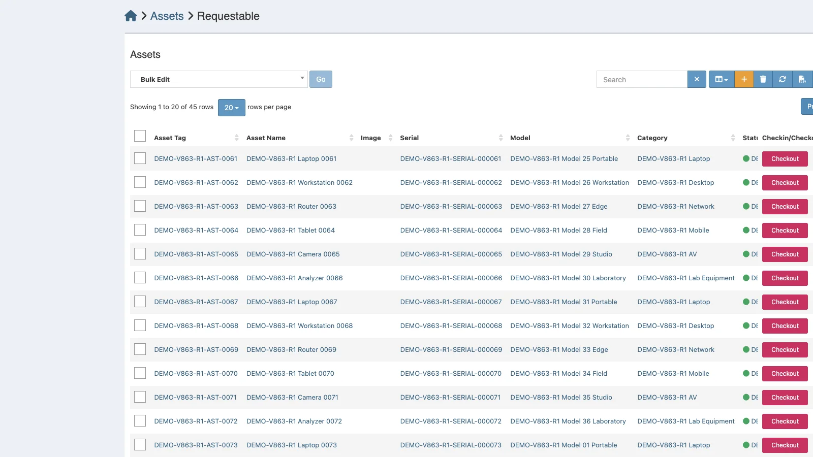 Managed Snipe-IT Requestable Assets in light theme