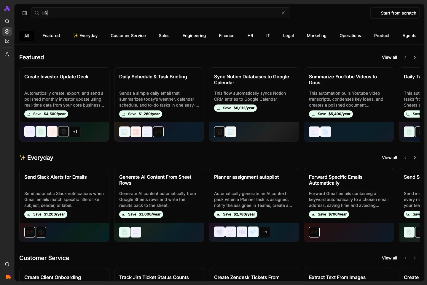 Dark HR templates