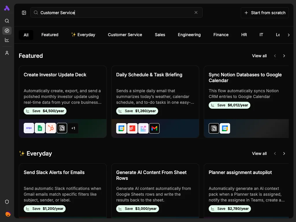 Dark tablet customer service templates