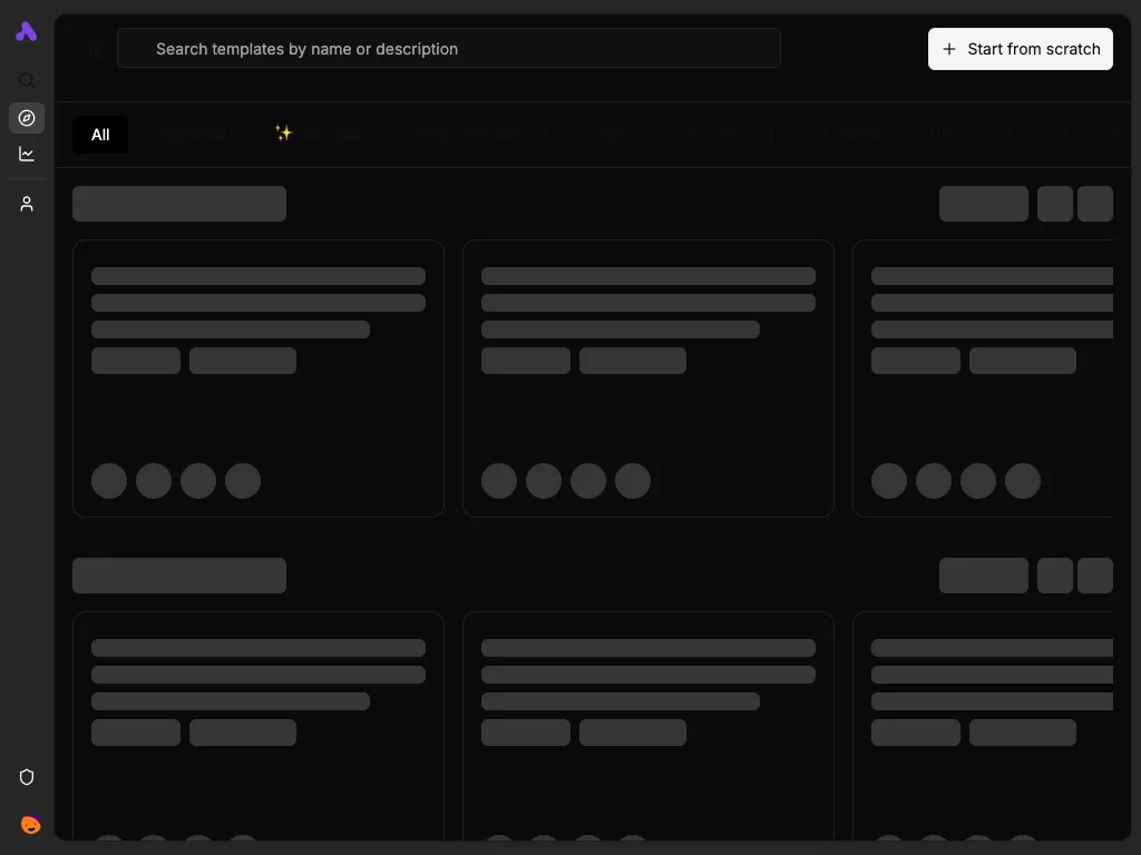 Dark tablet templates gallery