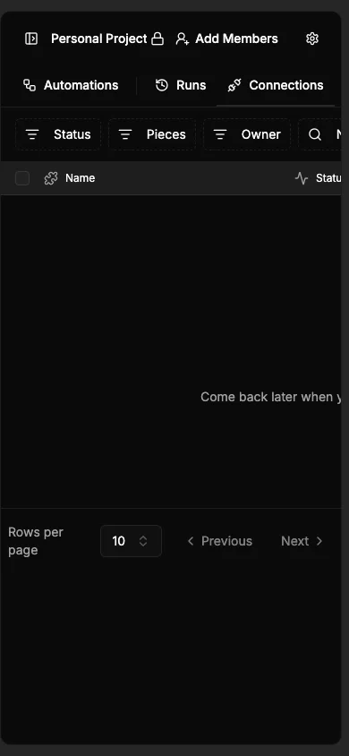 Dark mobile connections