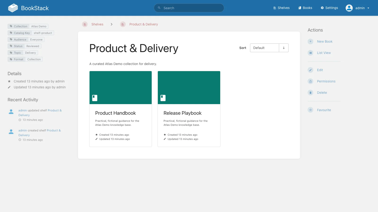 Product and Delivery Shelf (Light)