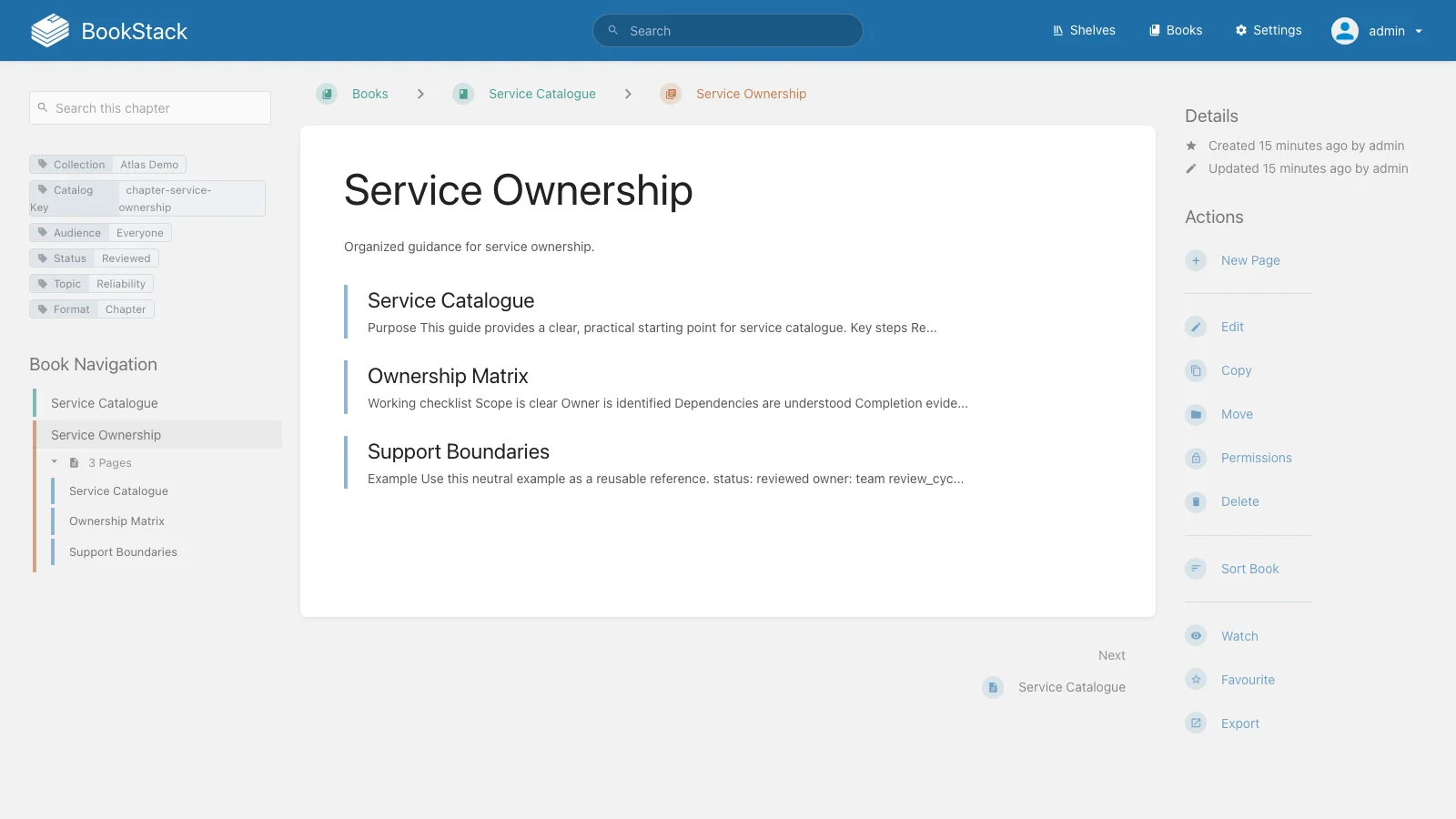 Service Ownership Chapter (Light)