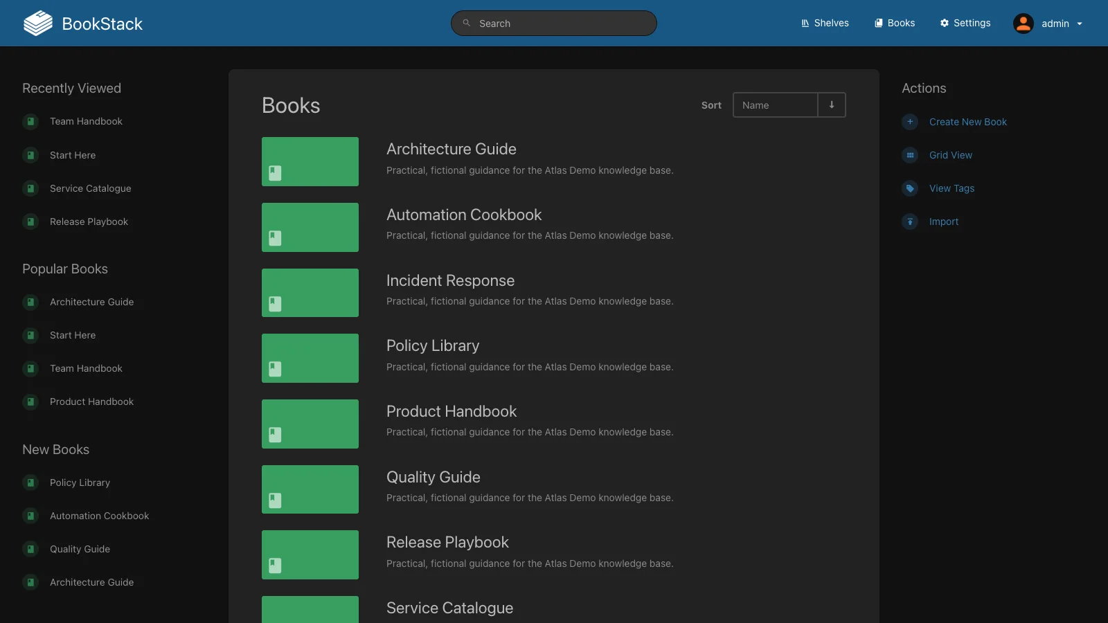 Books List (Dark)