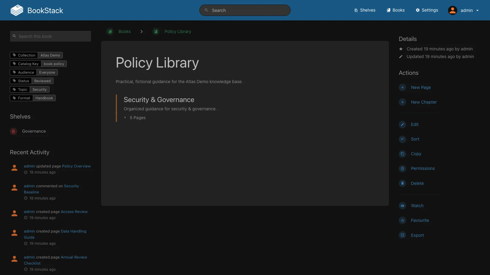 Policy Library Book (Dark)