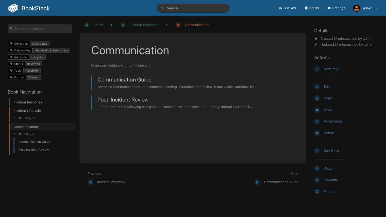Communication Chapter (Dark)