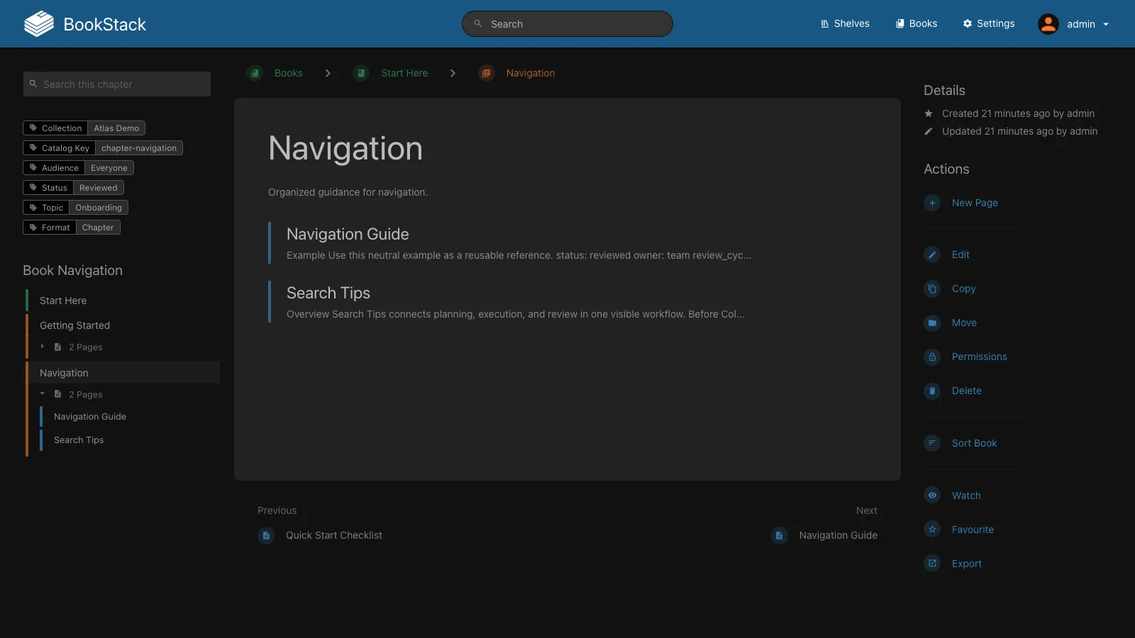 Navigation Chapter (Dark)