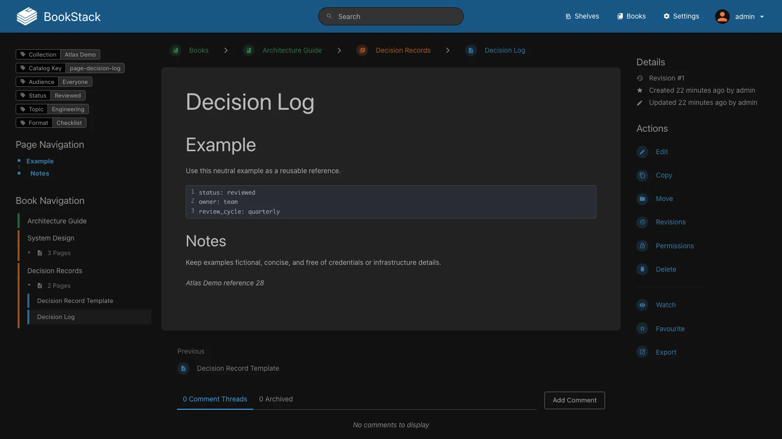 Code Content Page (Dark)