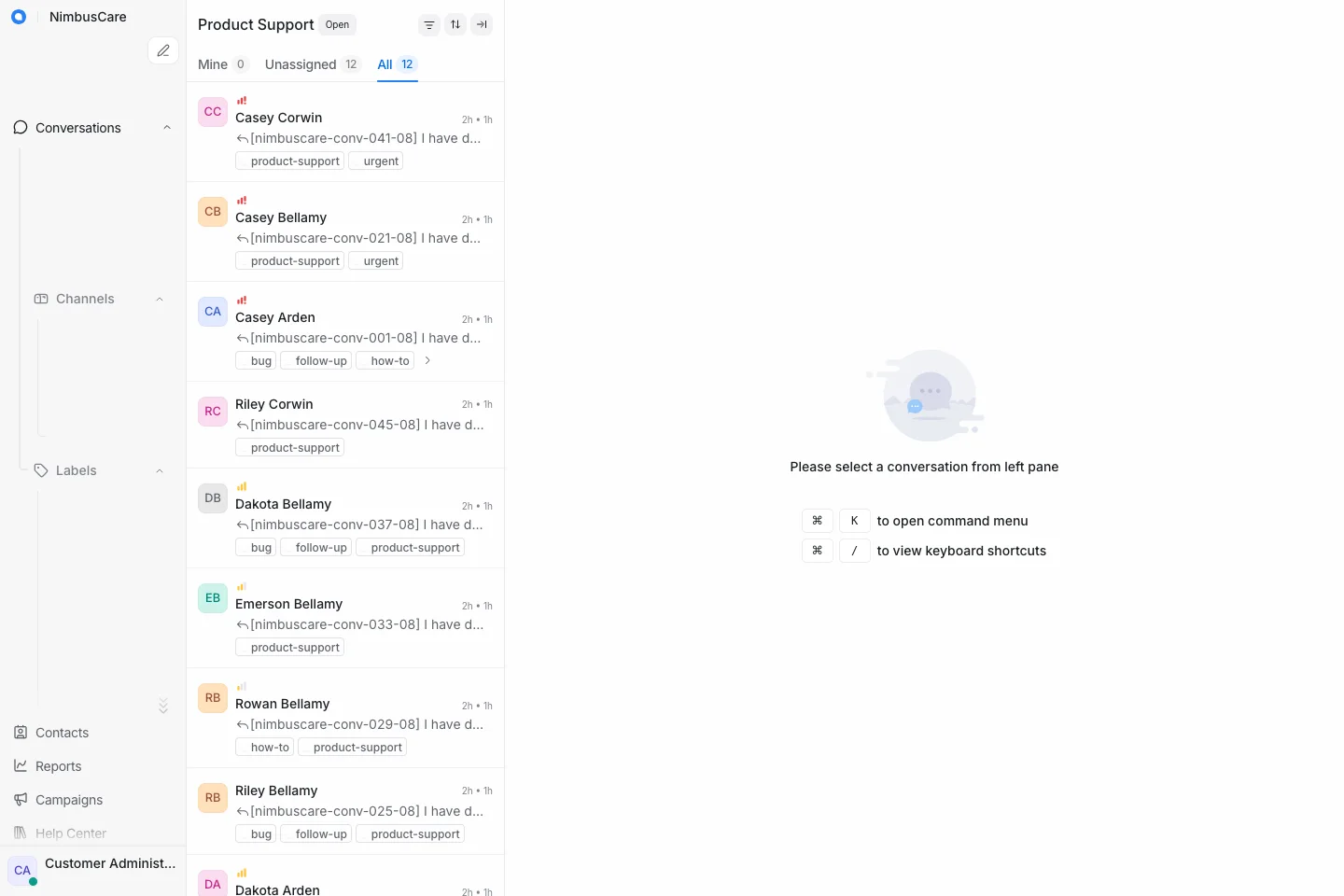 Inbox Product Support - Desktop Light