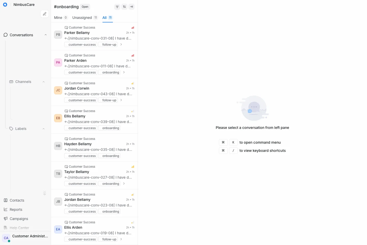 Label Onboarding - Desktop Light