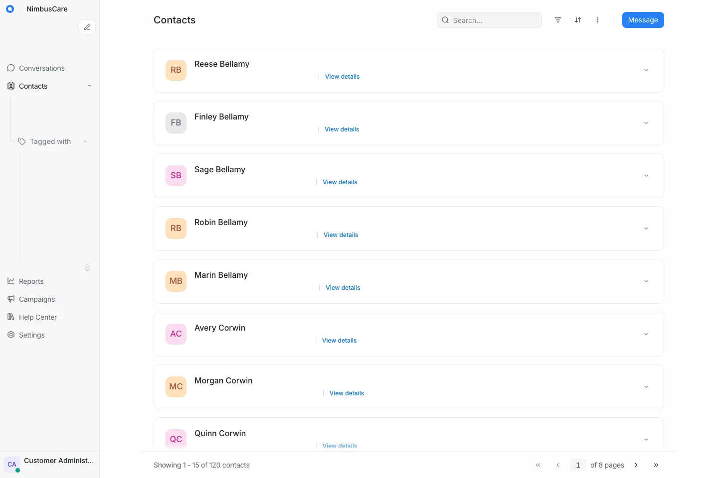Contacts All - Desktop Light