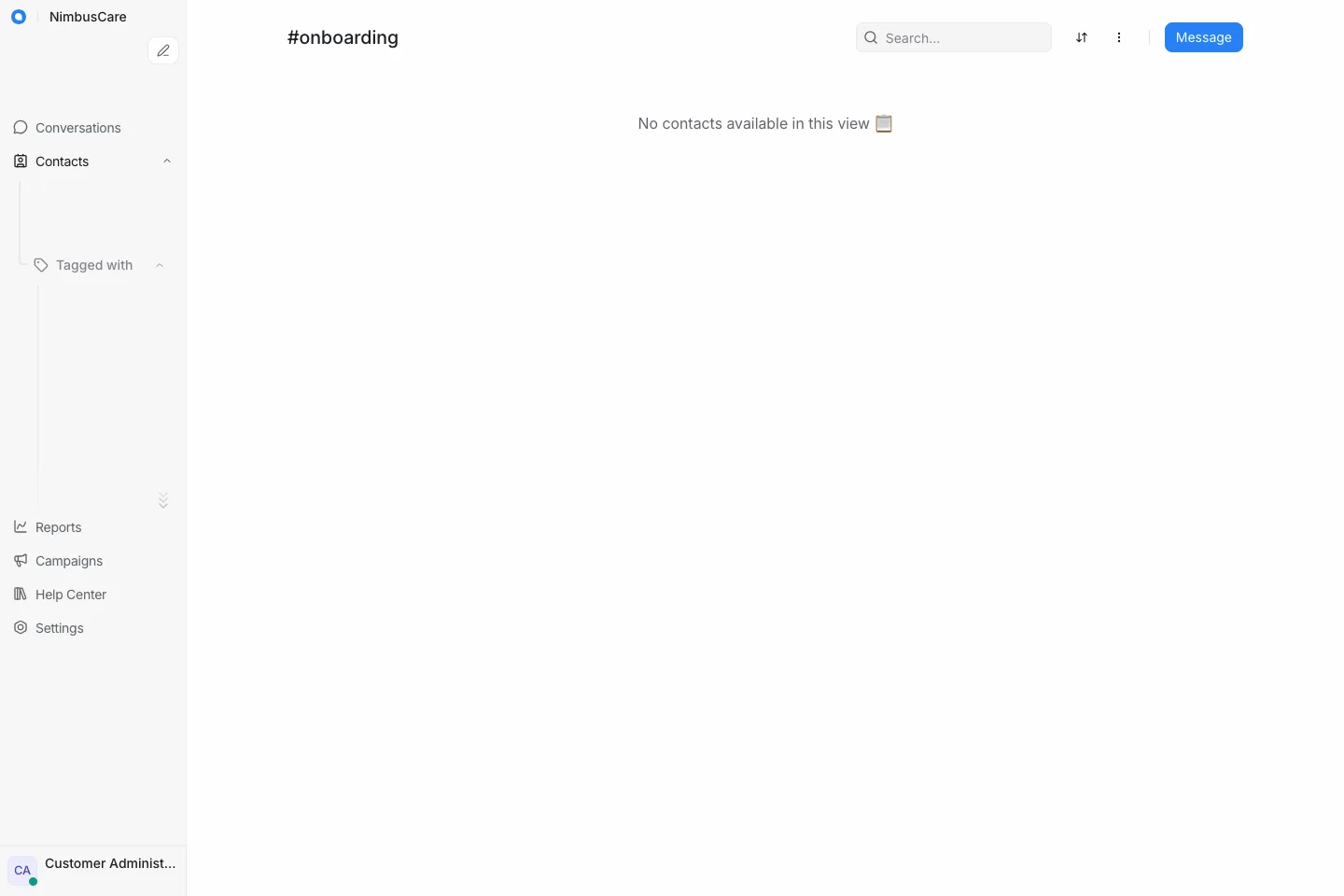 Contacts Onboarding - Desktop Light