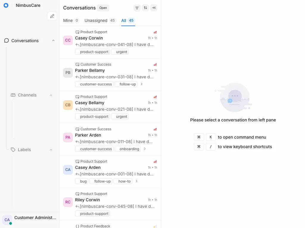Conversations Open - Tablet Light
