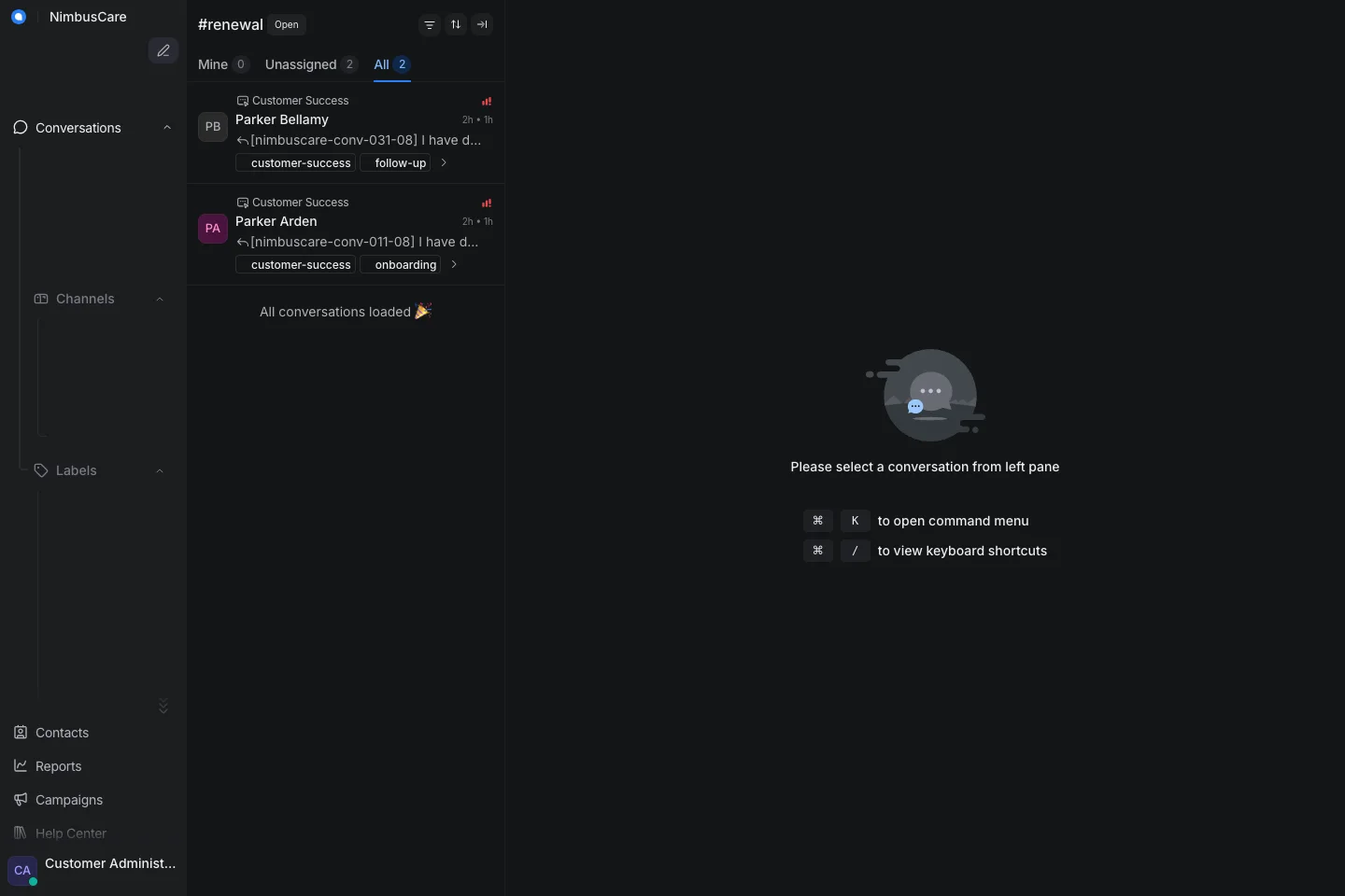 Label Renewal - Desktop Dark