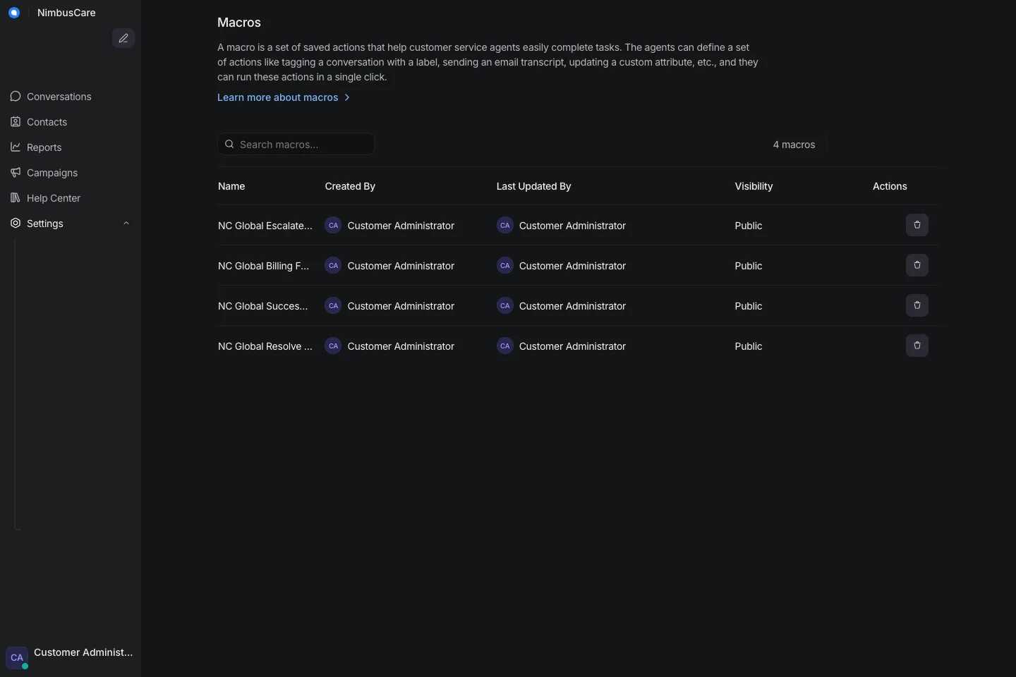 Macros - Desktop Dark