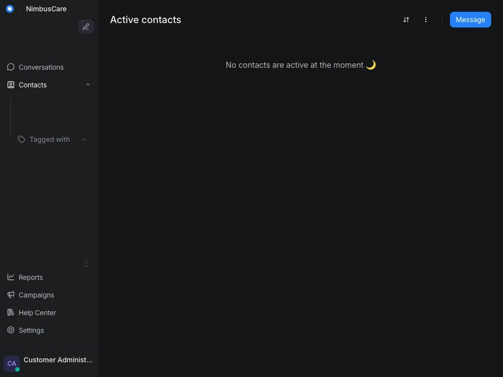 Contacts Active - Tablet Dark