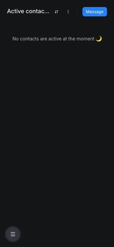 Contacts Active - Mobile Dark