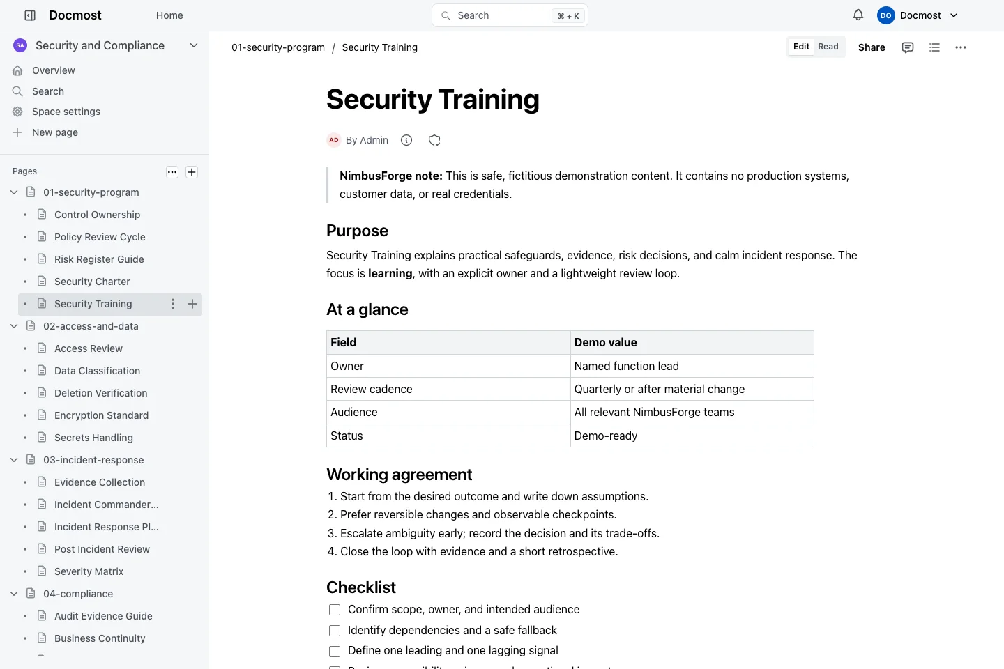 Security Training