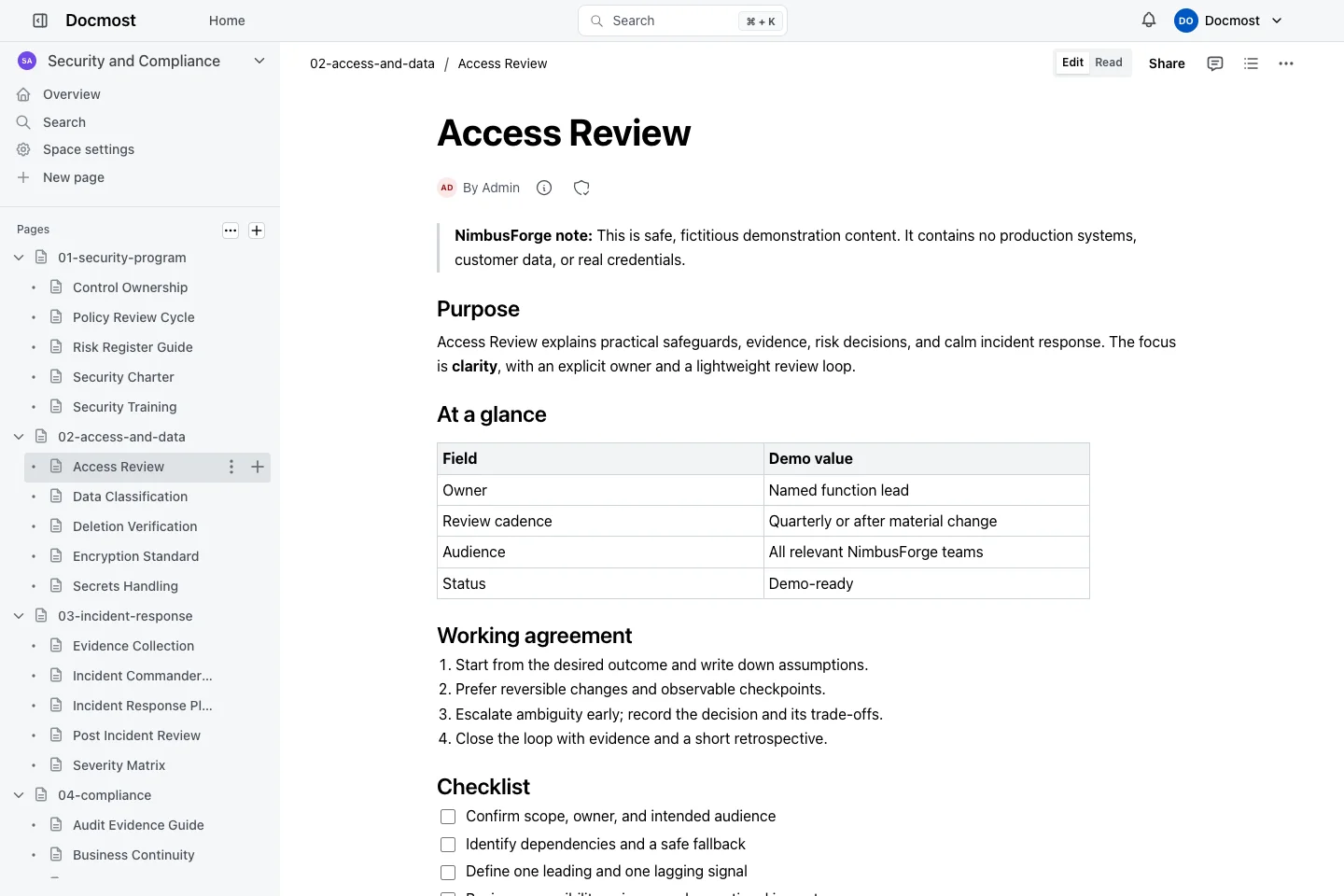 Access Review