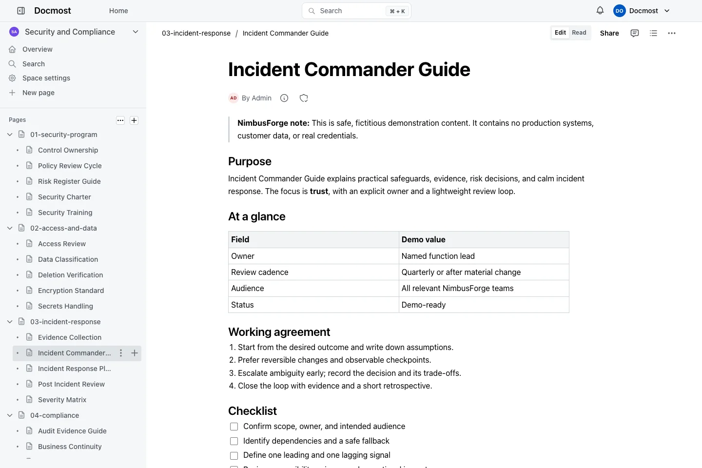 Incident Commander