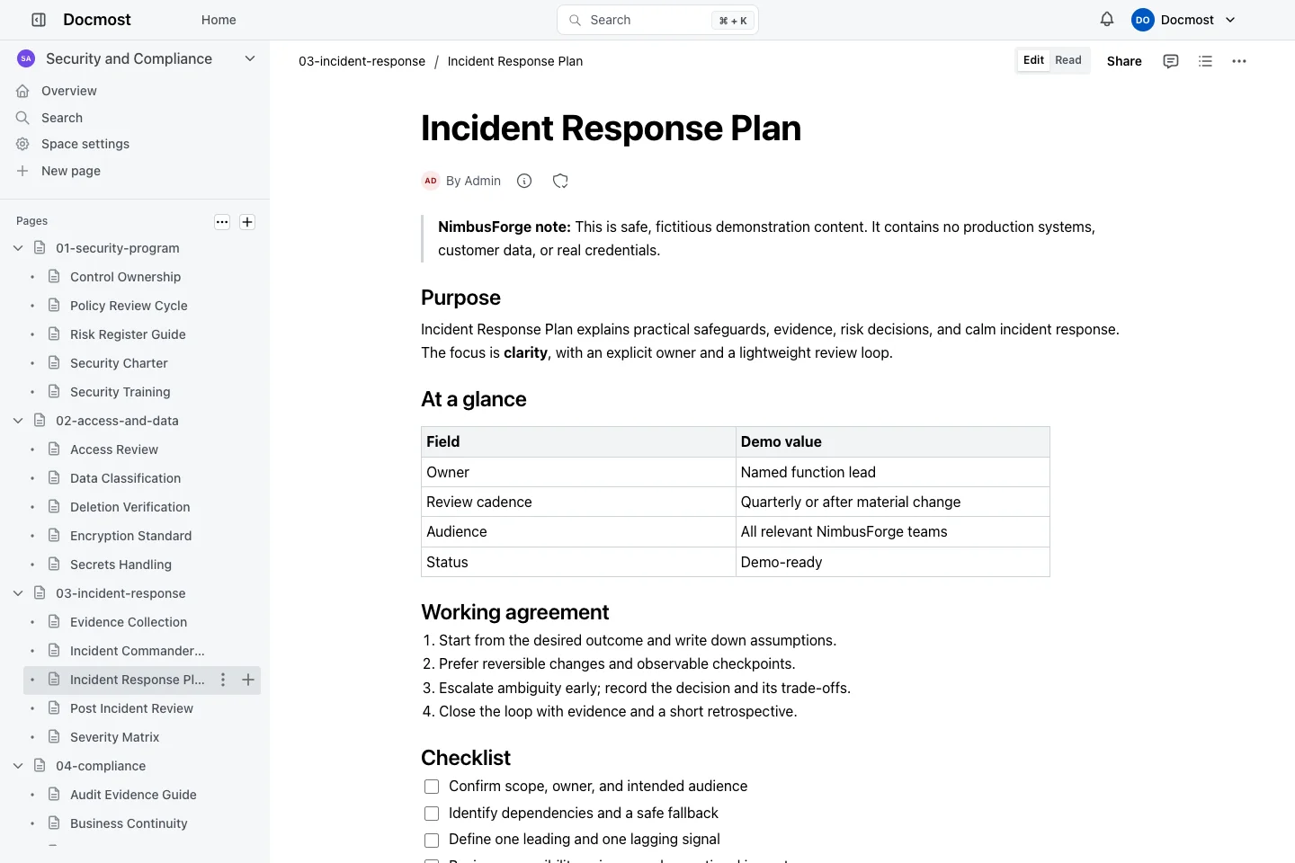 Incident Response Plan