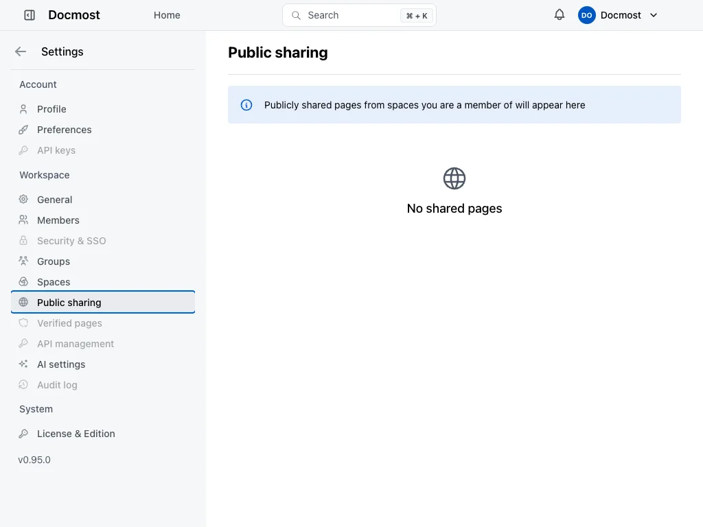 Public Sharing