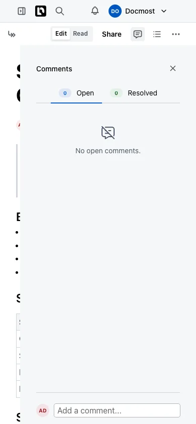 Security Comments