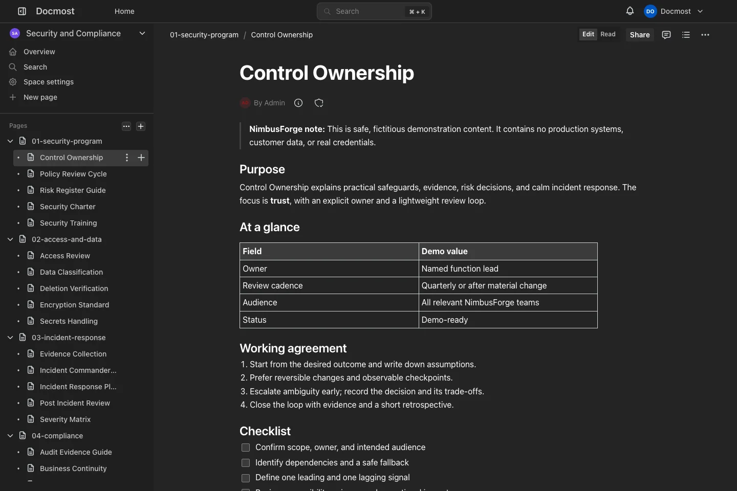 Control Ownership