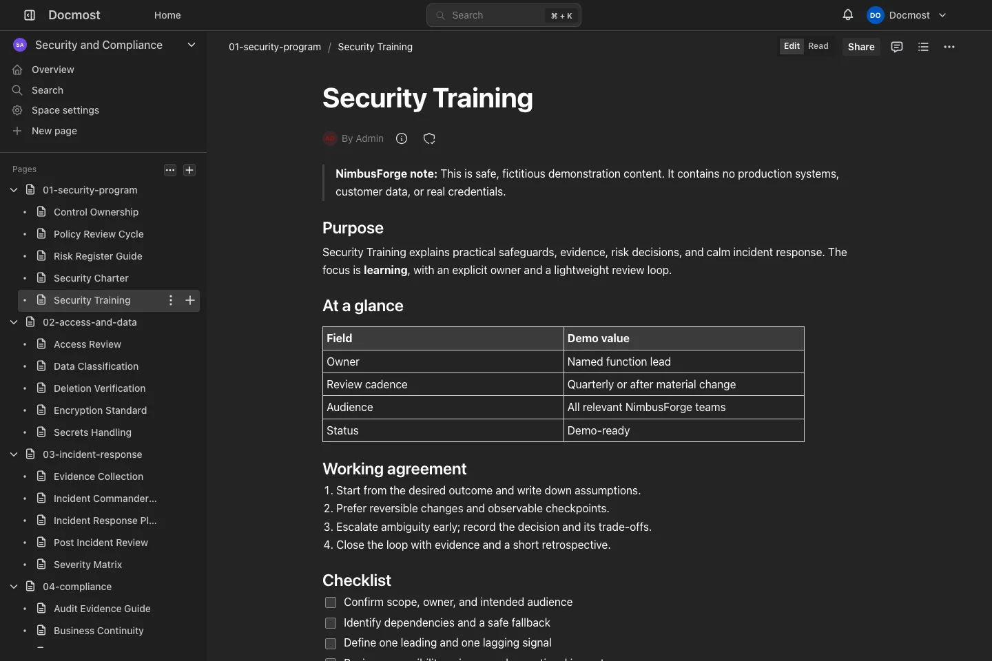 Security Training