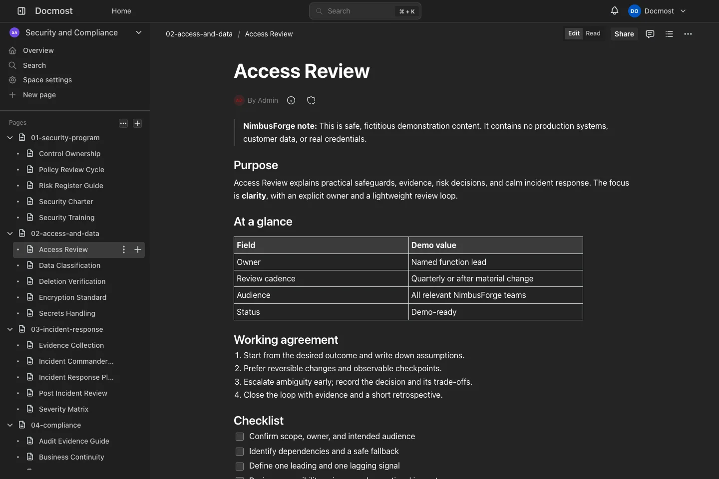 Access Review