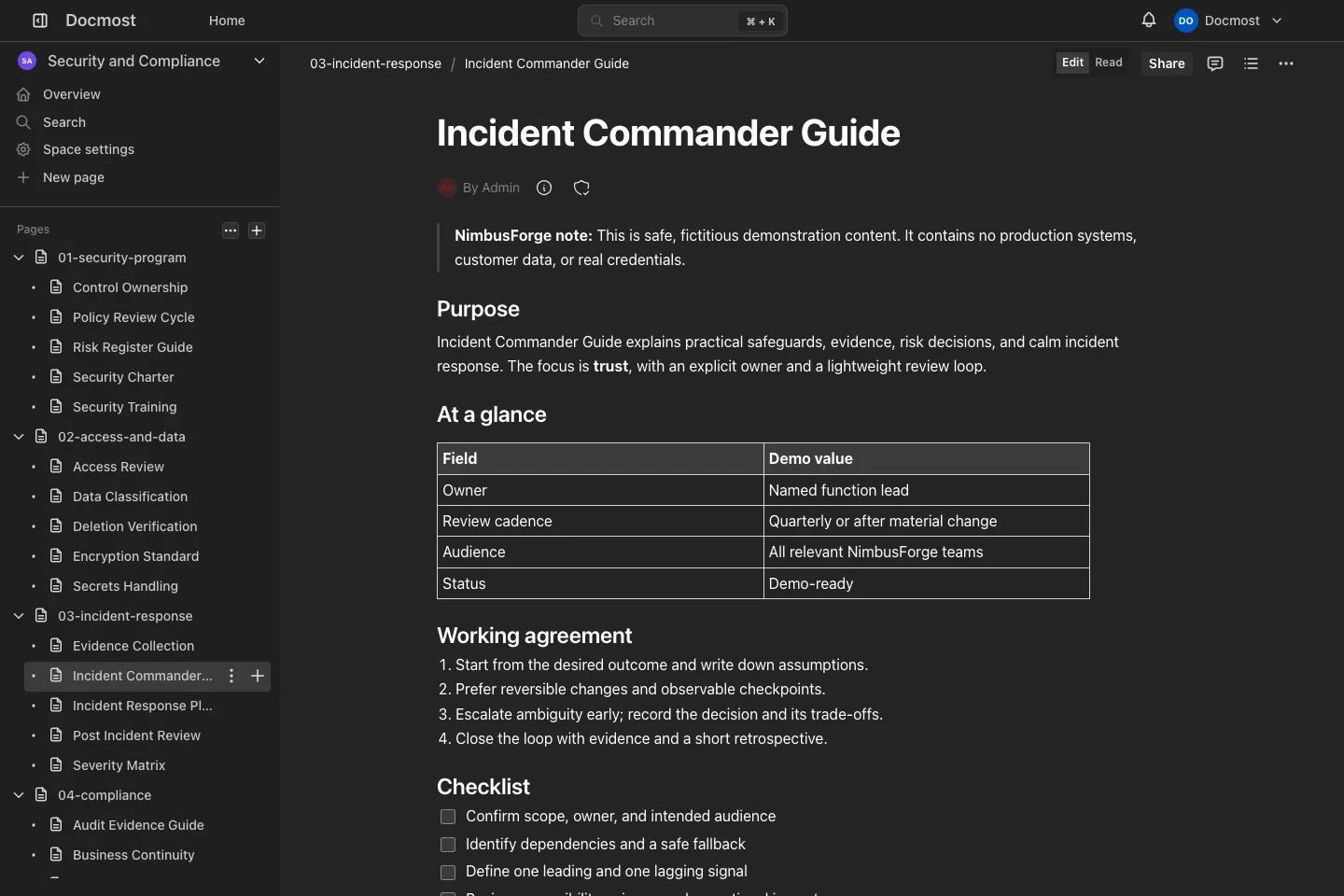 Incident Commander