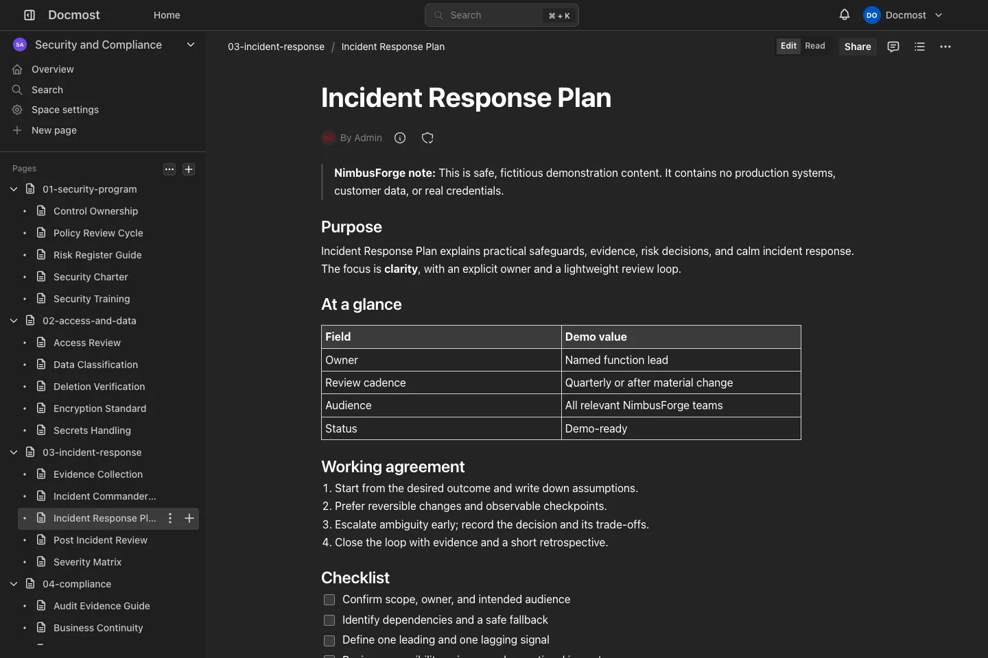Incident Response Plan