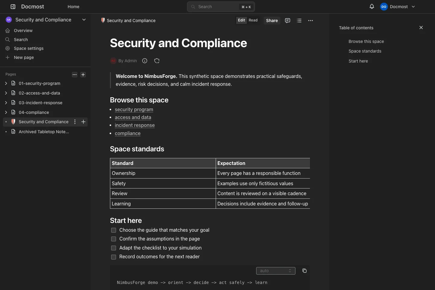 Security Toc