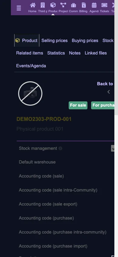 Product and service detail (Mobile 1x Dark)