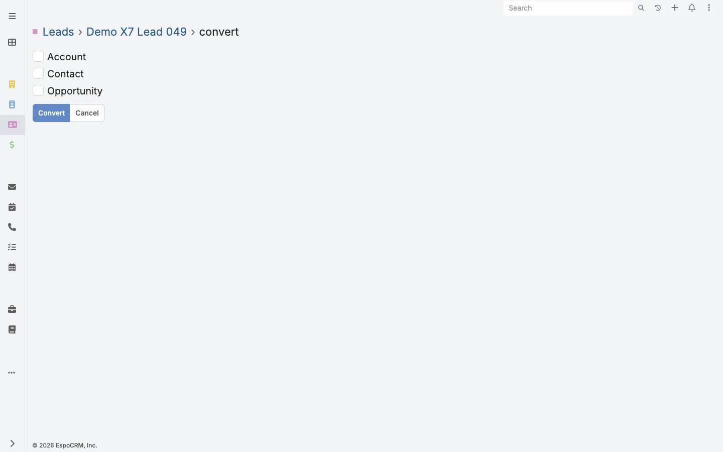 Safe lead conversion workflow