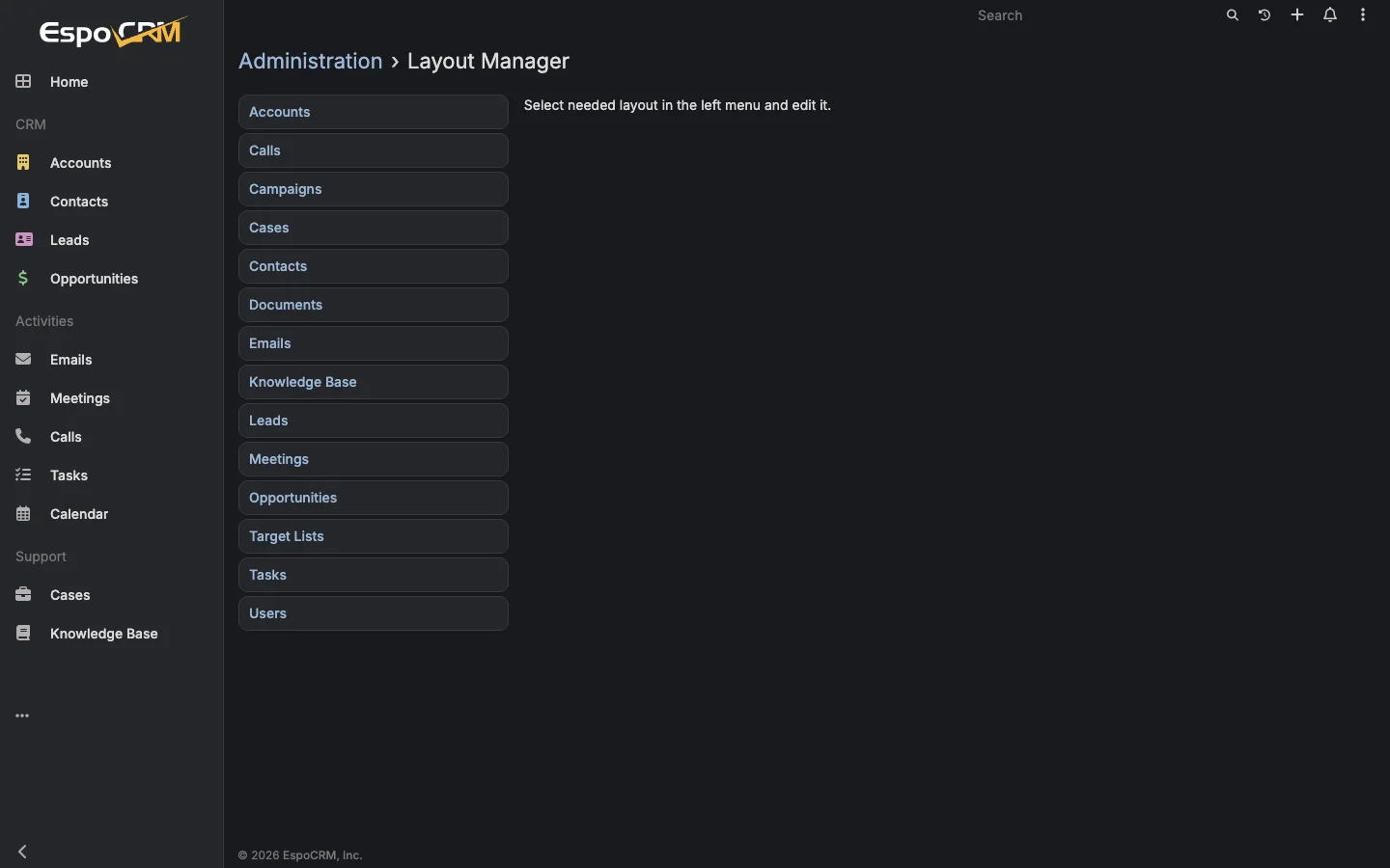 Layout manager overview