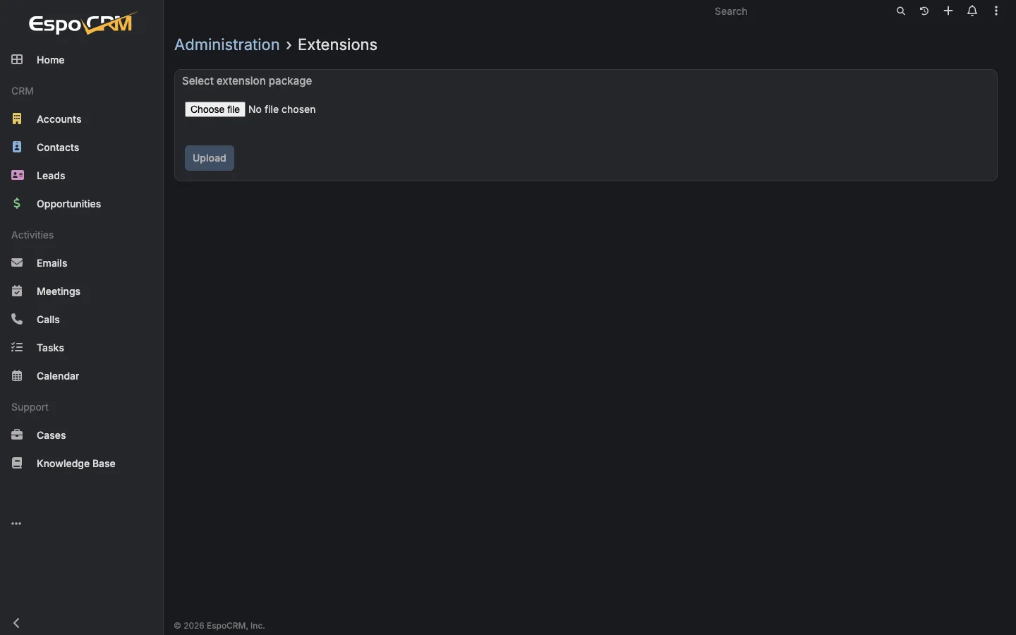 Extensions overview