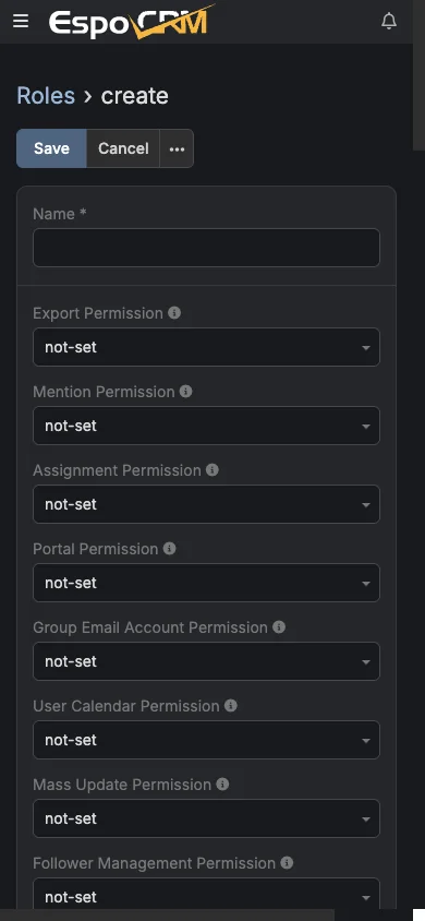 Mobile role management