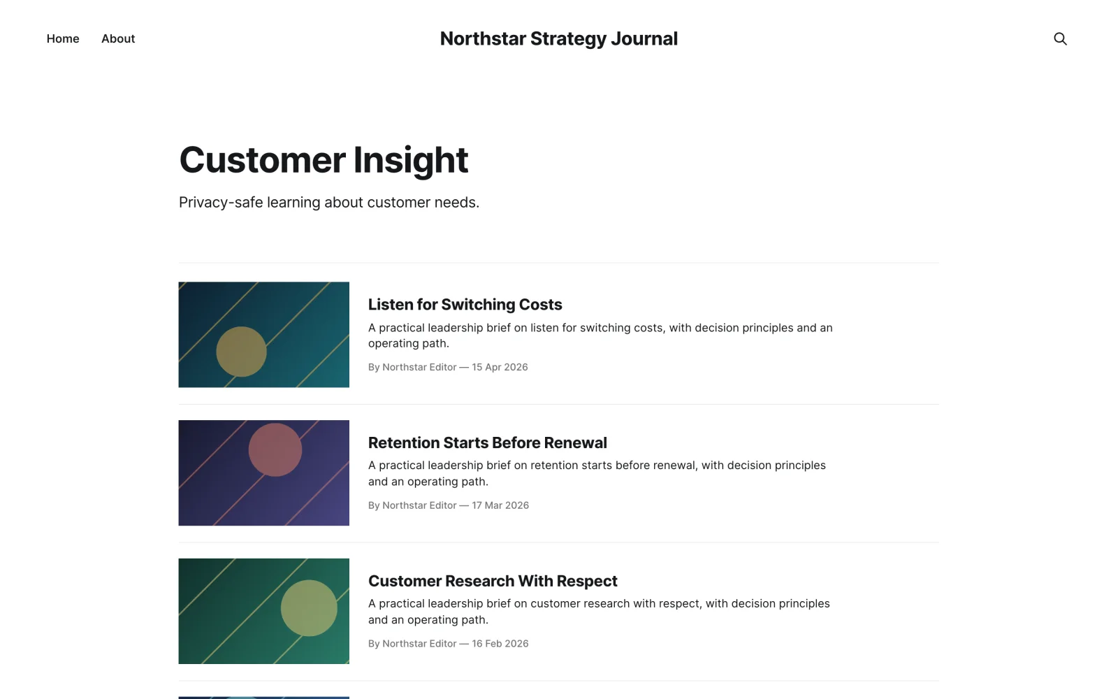 Research-oriented Customer Insight Card Archive