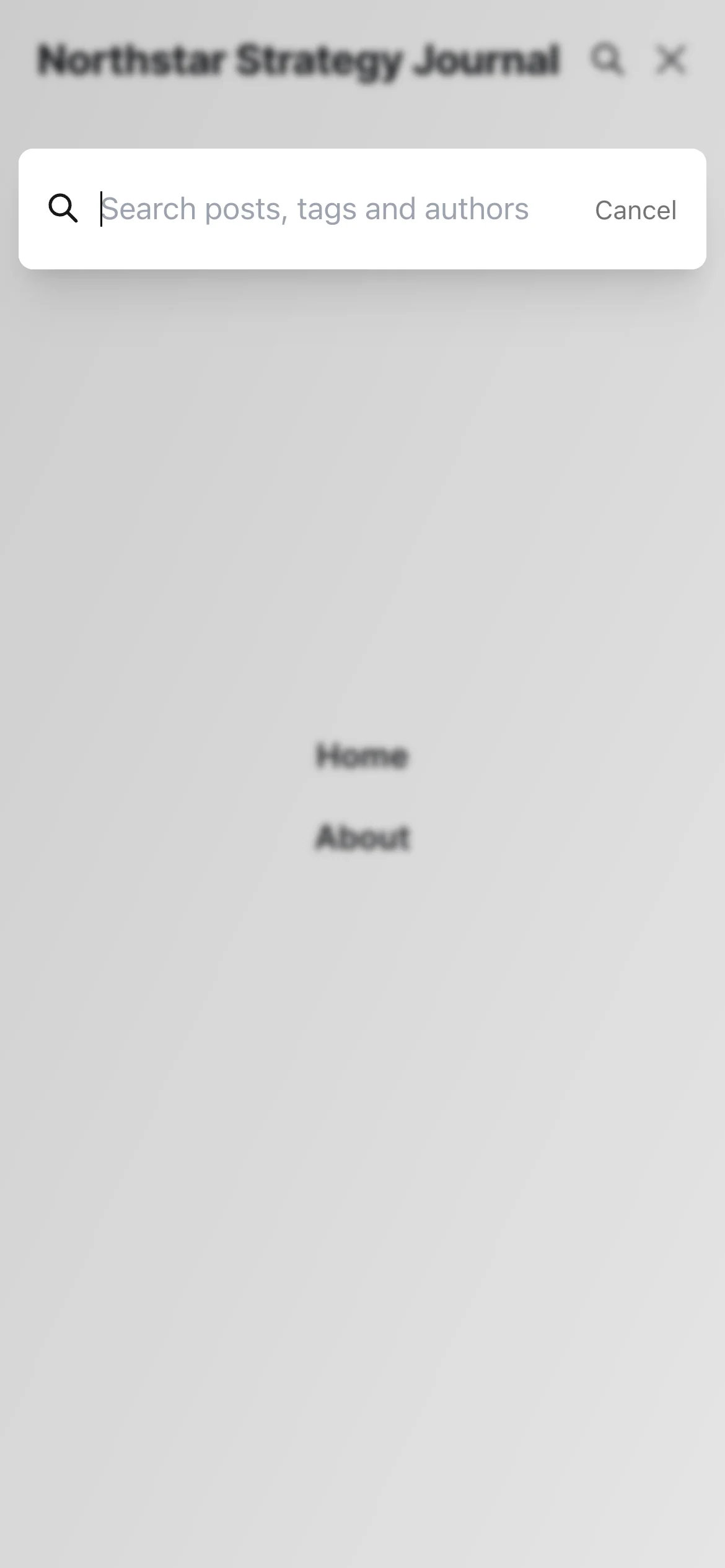 Mobile Public Search Open State