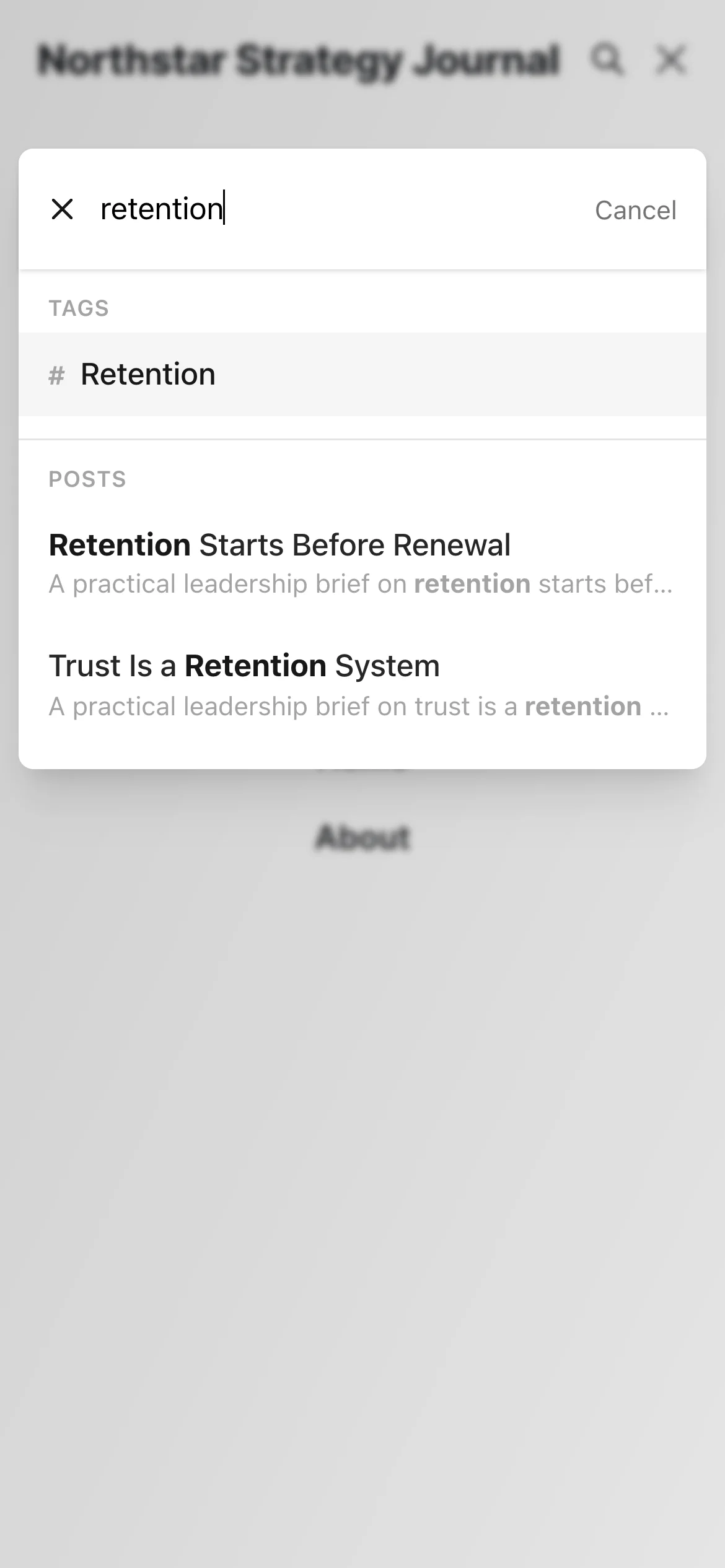 Mobile Public Search Populated Results