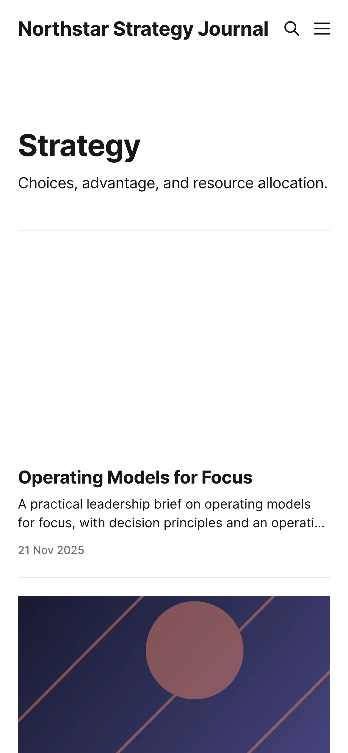Mobile Strategy Tag Archive with Navigation Closed