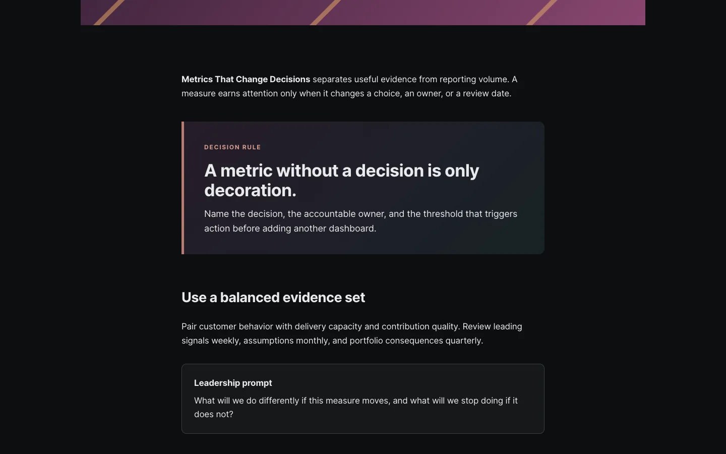 Metrics Article Callout