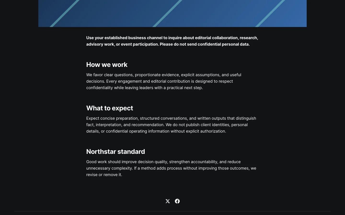 Contact Page Editorial Standards and Engagement Expectations