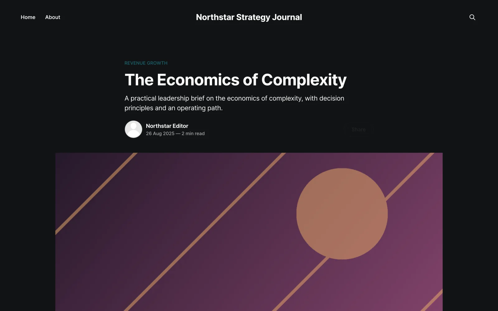 The Economics of Complexity Article Hero and Editorial Artwork