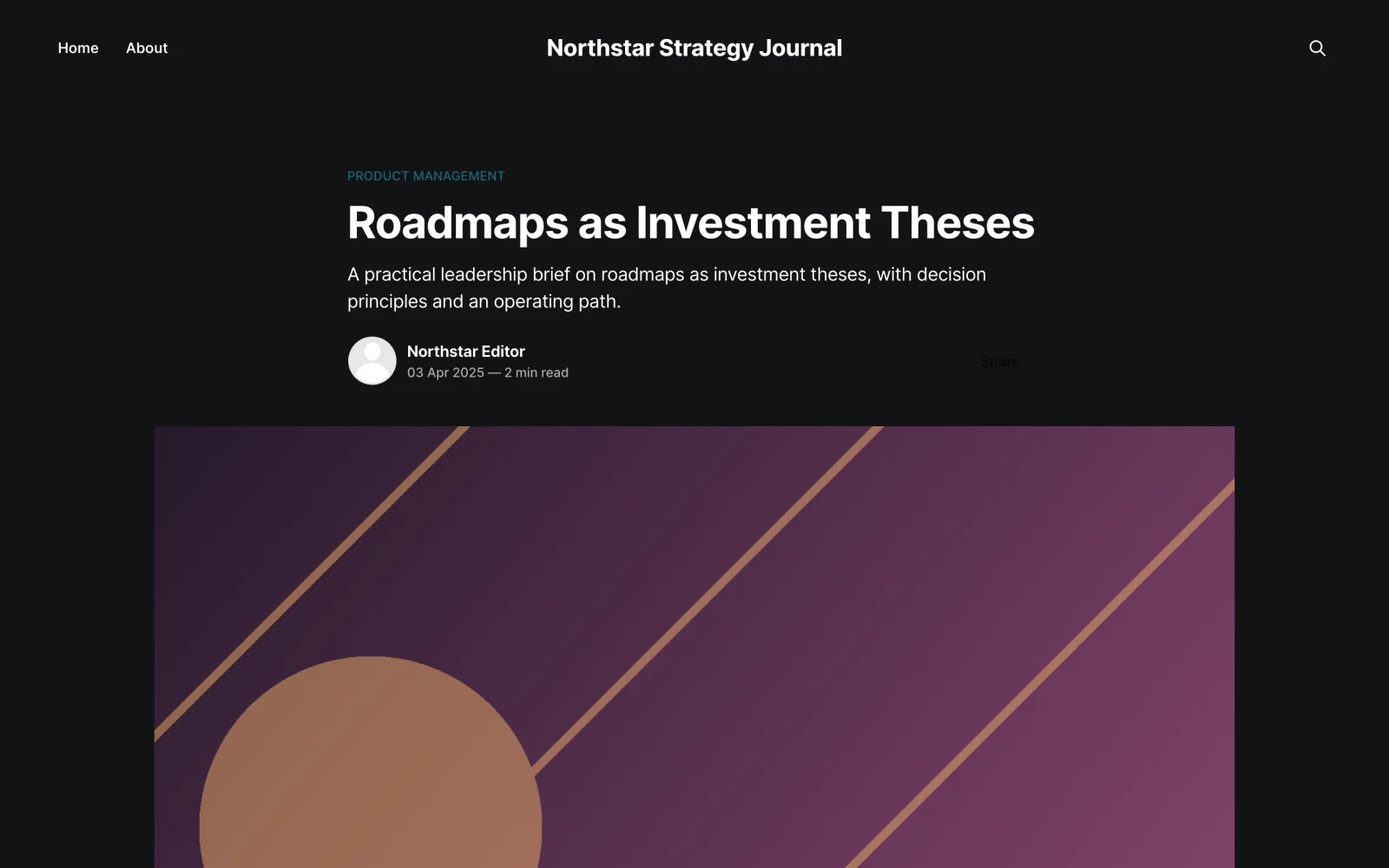 Roadmaps as Investment Theses Article Hero and Alternate Editorial Artwork