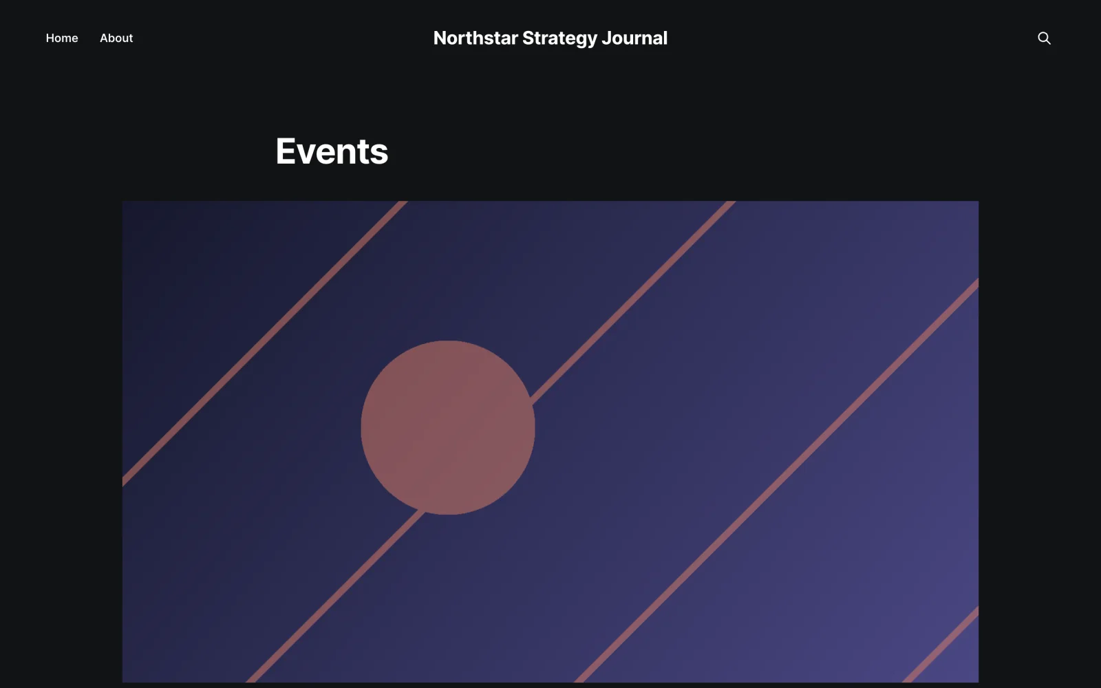 Public Events Page Hero with Full-width Editorial Artwork