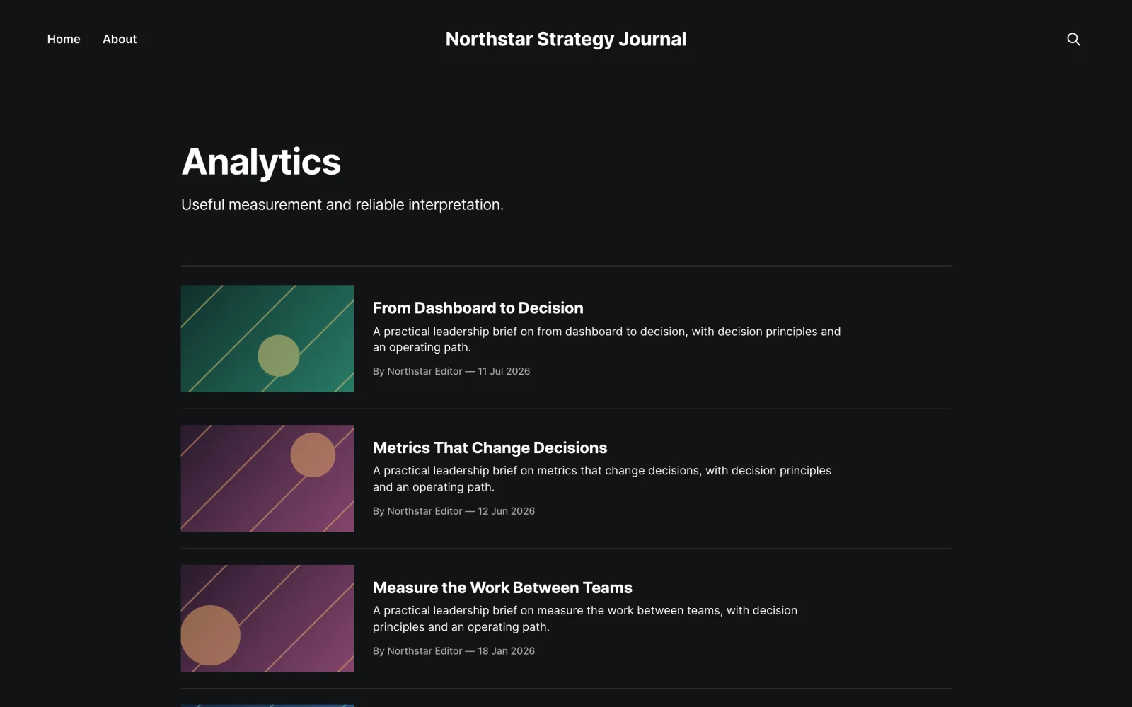Data-focused Analytics Tag Archive with Editorial Article Collection