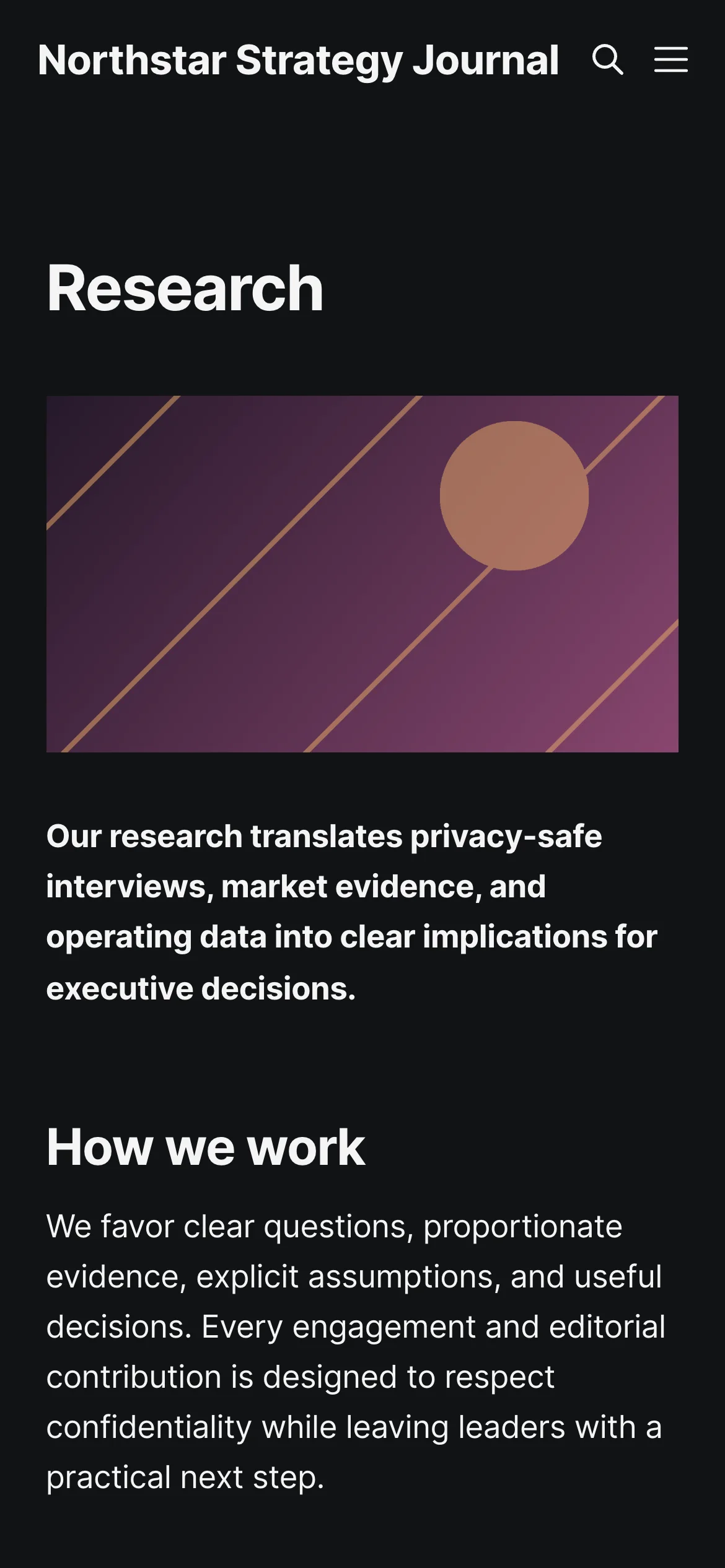 Research Page Heading Artwork and Method