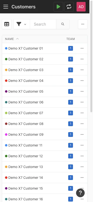 Mobile customer directory